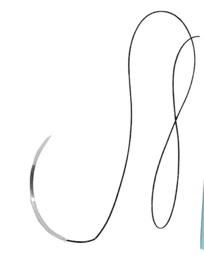 Knse Product Black Braided Silk Sutur