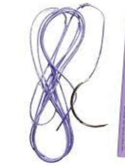 Knse Product Black Braided Silk Sutur